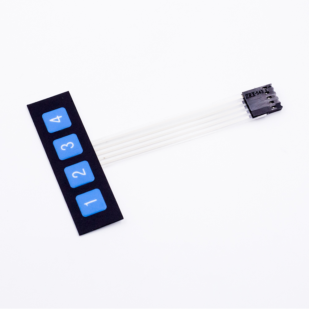 Матричная мембранная клавиатура 1х4